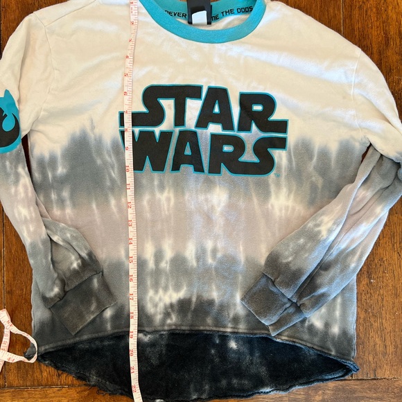 Star Wars Tie-Dye Fleece Lined Long Sleeve Sweatshirt Our Universe XL - Picture 8 of 9